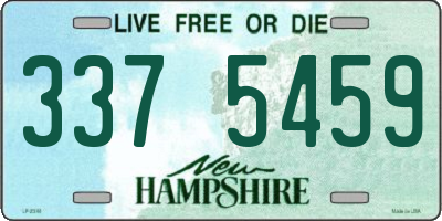 NH license plate 3375459