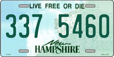 NH license plate 3375460