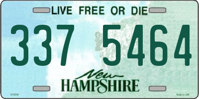NH license plate 3375464