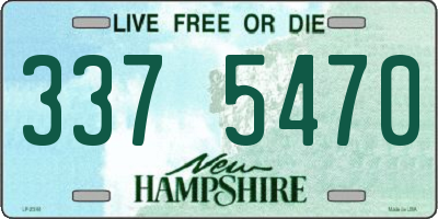NH license plate 3375470