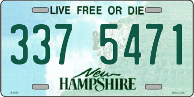 NH license plate 3375471