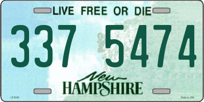 NH license plate 3375474
