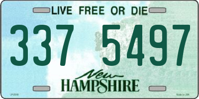 NH license plate 3375497