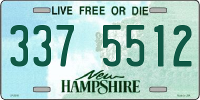 NH license plate 3375512