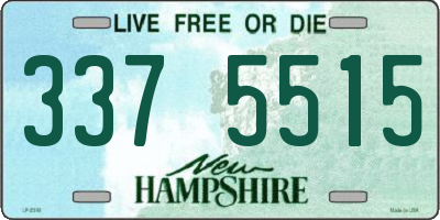 NH license plate 3375515