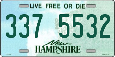 NH license plate 3375532