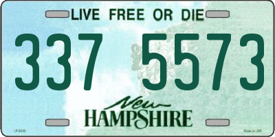 NH license plate 3375573