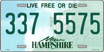 NH license plate 3375575