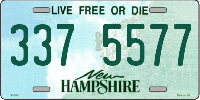 NH license plate 3375577