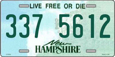 NH license plate 3375612