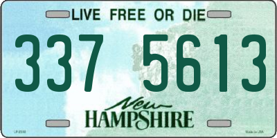NH license plate 3375613
