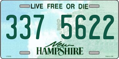 NH license plate 3375622