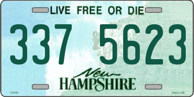 NH license plate 3375623