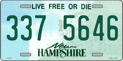 NH license plate 3375646