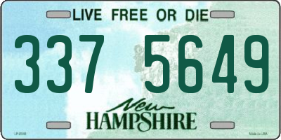 NH license plate 3375649