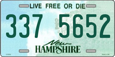 NH license plate 3375652