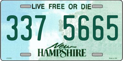 NH license plate 3375665