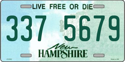 NH license plate 3375679