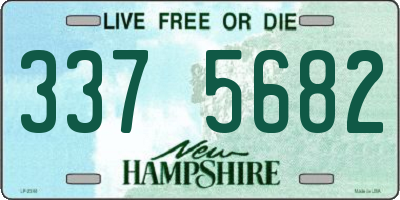 NH license plate 3375682