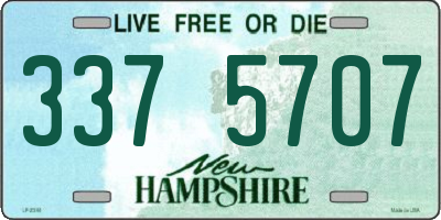 NH license plate 3375707