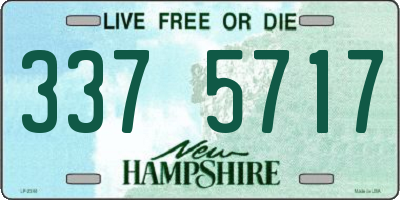 NH license plate 3375717