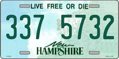 NH license plate 3375732