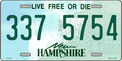 NH license plate 3375754