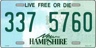 NH license plate 3375760