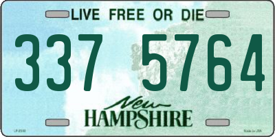 NH license plate 3375764
