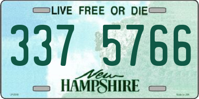 NH license plate 3375766