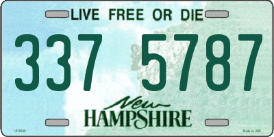 NH license plate 3375787