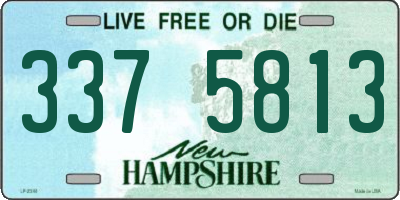 NH license plate 3375813