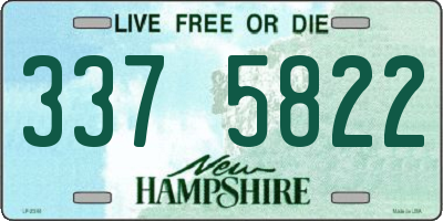 NH license plate 3375822