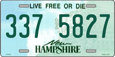 NH license plate 3375827