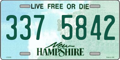 NH license plate 3375842