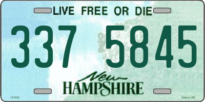 NH license plate 3375845