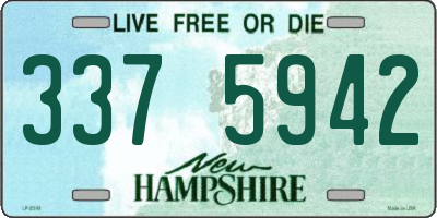 NH license plate 3375942
