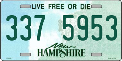 NH license plate 3375953