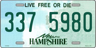 NH license plate 3375980