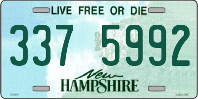 NH license plate 3375992