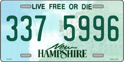 NH license plate 3375996