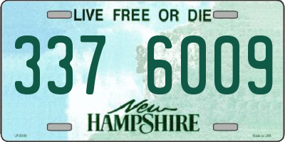 NH license plate 3376009
