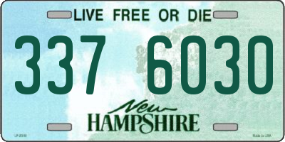 NH license plate 3376030