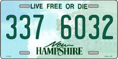 NH license plate 3376032