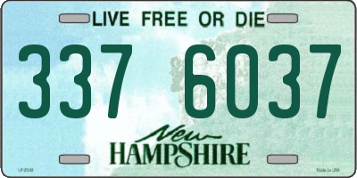 NH license plate 3376037