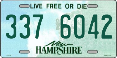 NH license plate 3376042