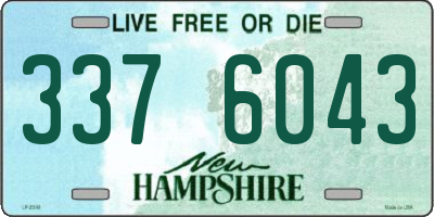 NH license plate 3376043