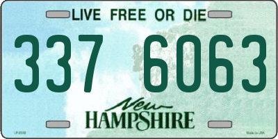 NH license plate 3376063