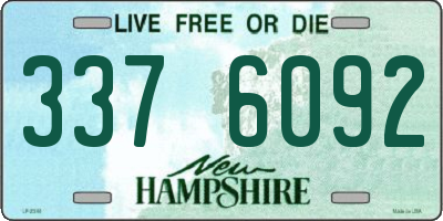 NH license plate 3376092