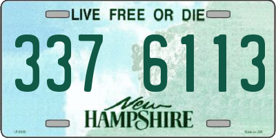 NH license plate 3376113